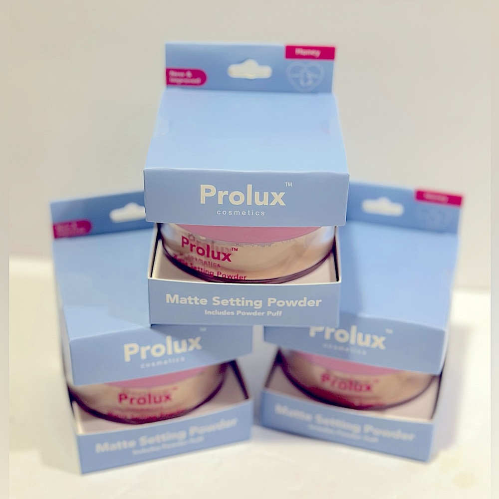 3x Prolux Cosmetics Matte Setting Powder
- Honey  0.35oz
